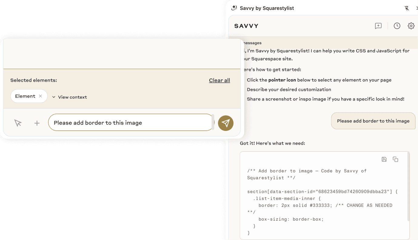 Savvy AI assistant in action